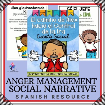 ANGER MANAGEMENT WORKSHEETS Stress Management Social Story Counseling SPANISH