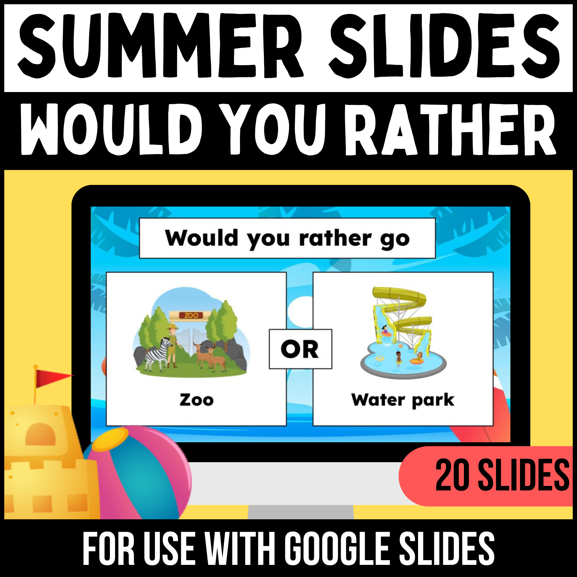 Summer Would You Rather | Summer Daily & Morning Slides Template