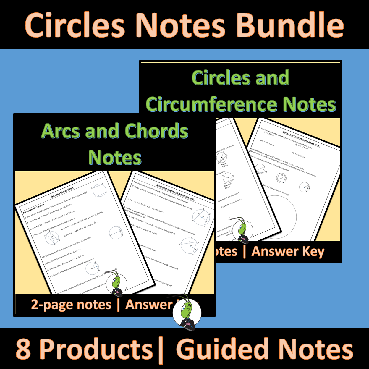 Circle Properties Guided Notes for Geometry Unit 10