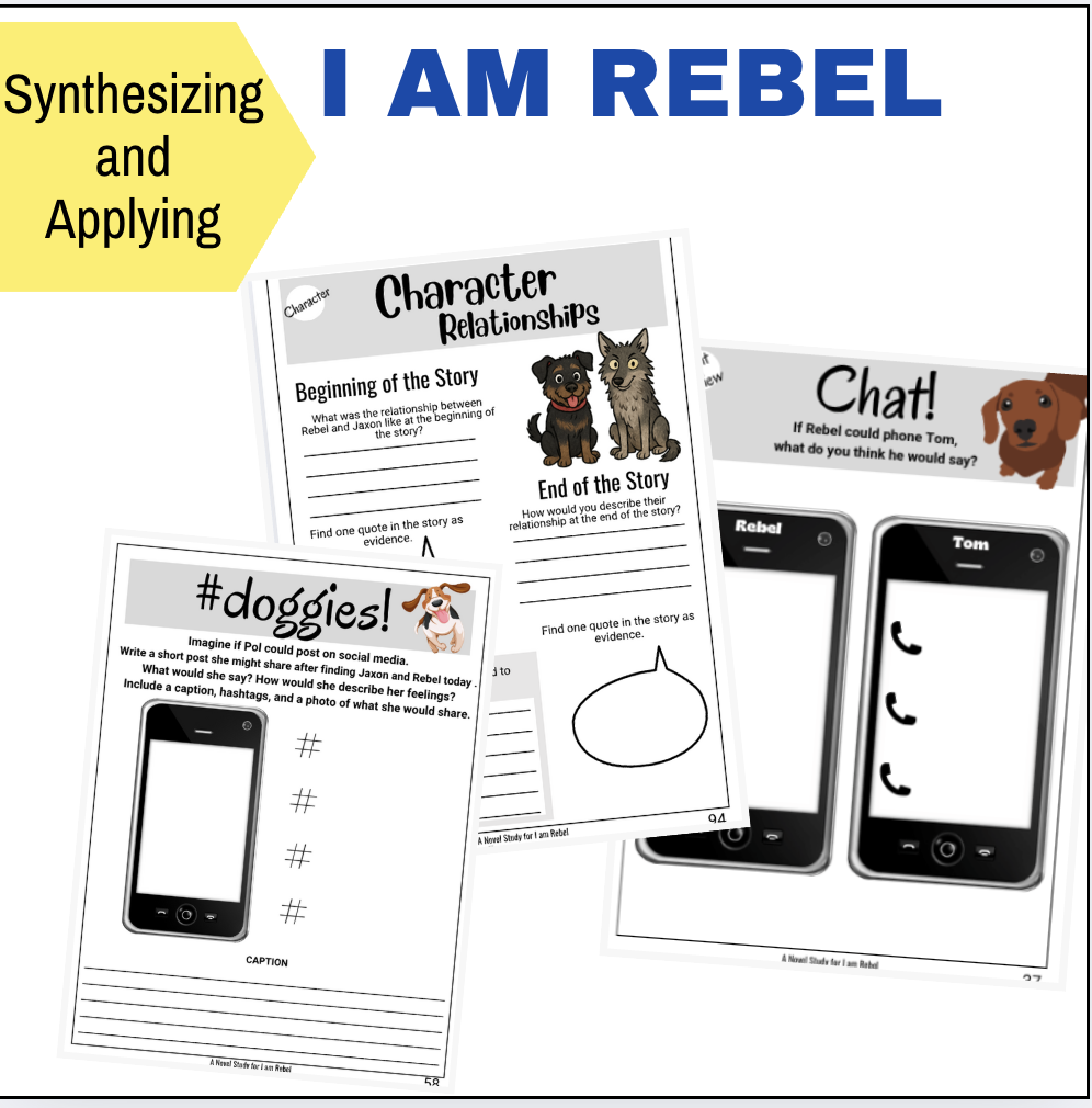 I AM REBEL Novel Study - Made By Teachers