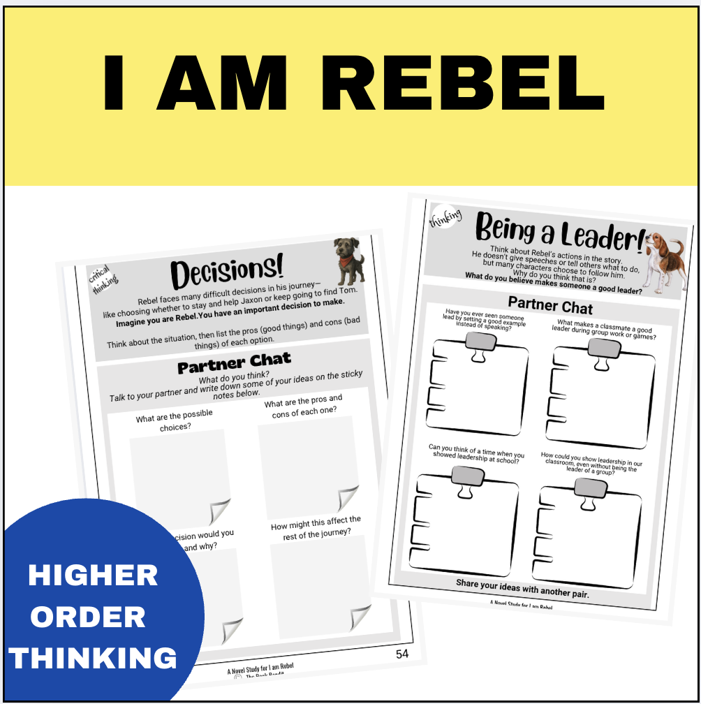 I AM REBEL Novel Study - Made By Teachers