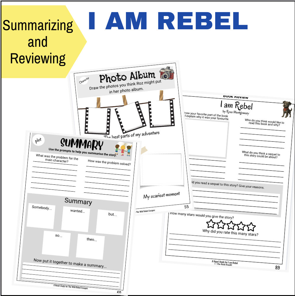 I AM REBEL Novel Study - Made By Teachers