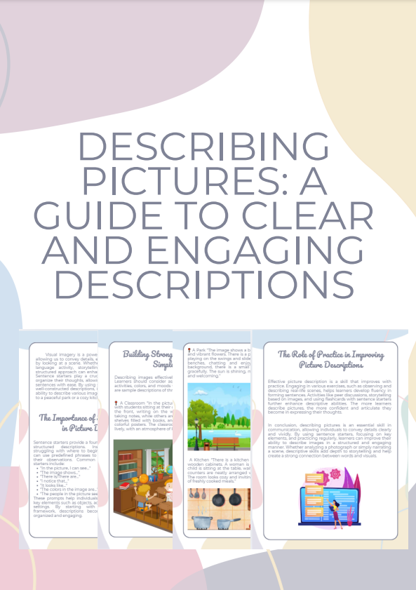Describing Pictures: Sentence Starters & Engaging Language Practice