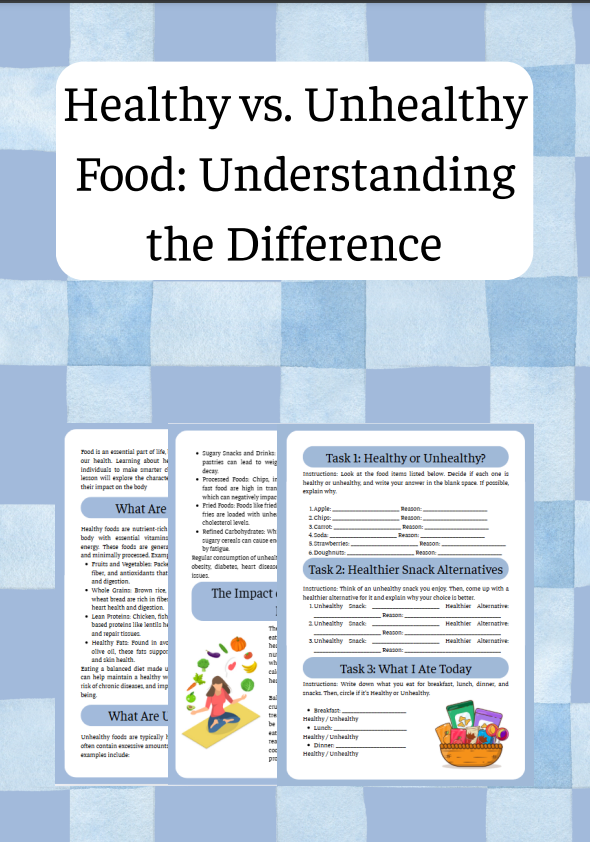 Healthy vs Unhealthy Food: Difference, Impact