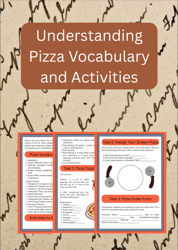 Pizza: Vocabulary, Activities, Culture