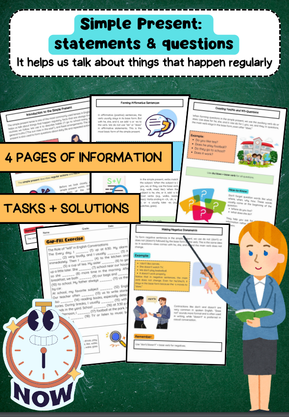Simple Present: statement and questions