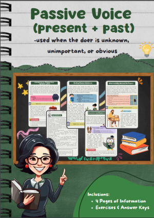 Passive Voice Present & Past Structures