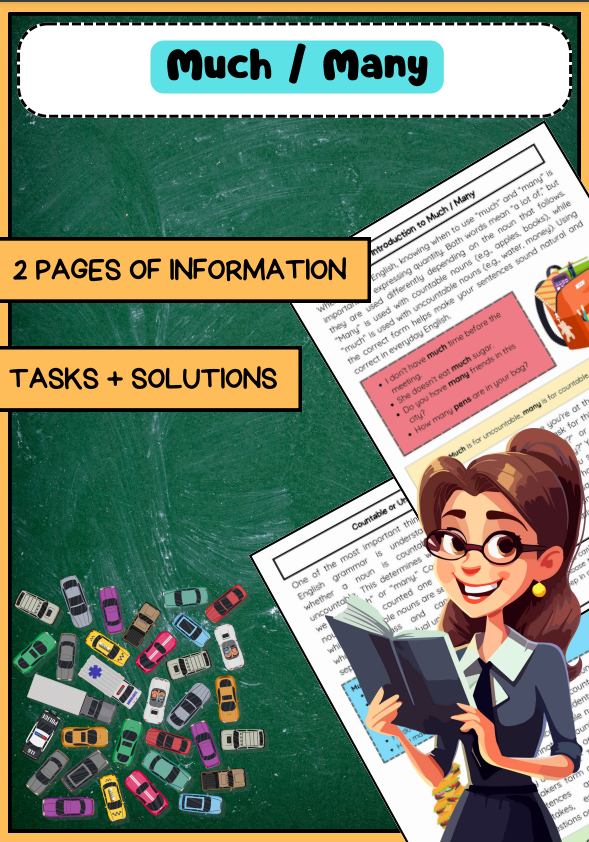Much vs Many: English quantities & countable words