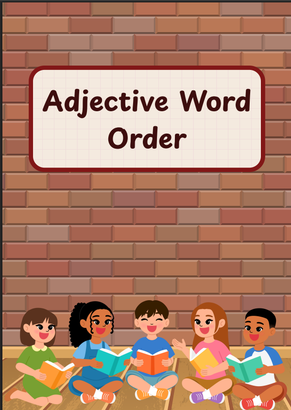 Adjective Word Order Rules and Practice Activities