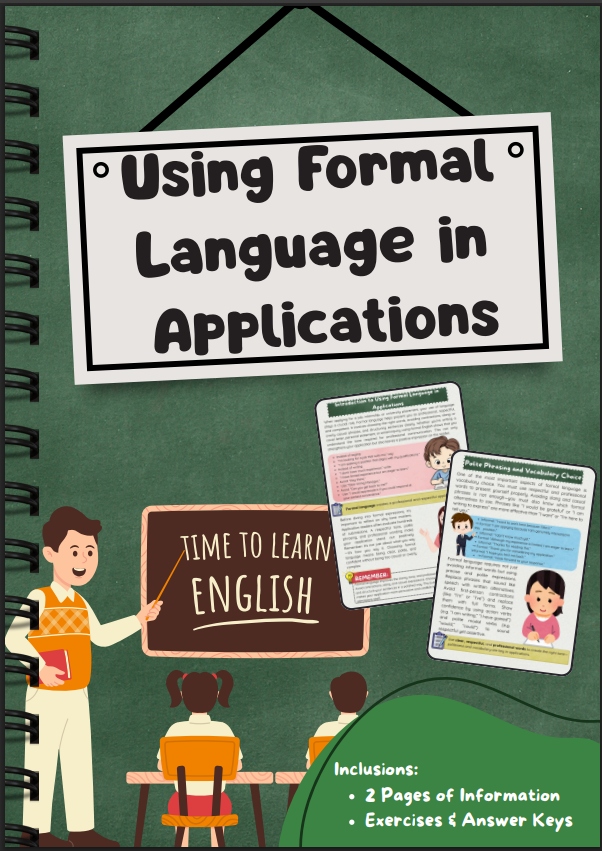 Formal Language: Job and University Applications
