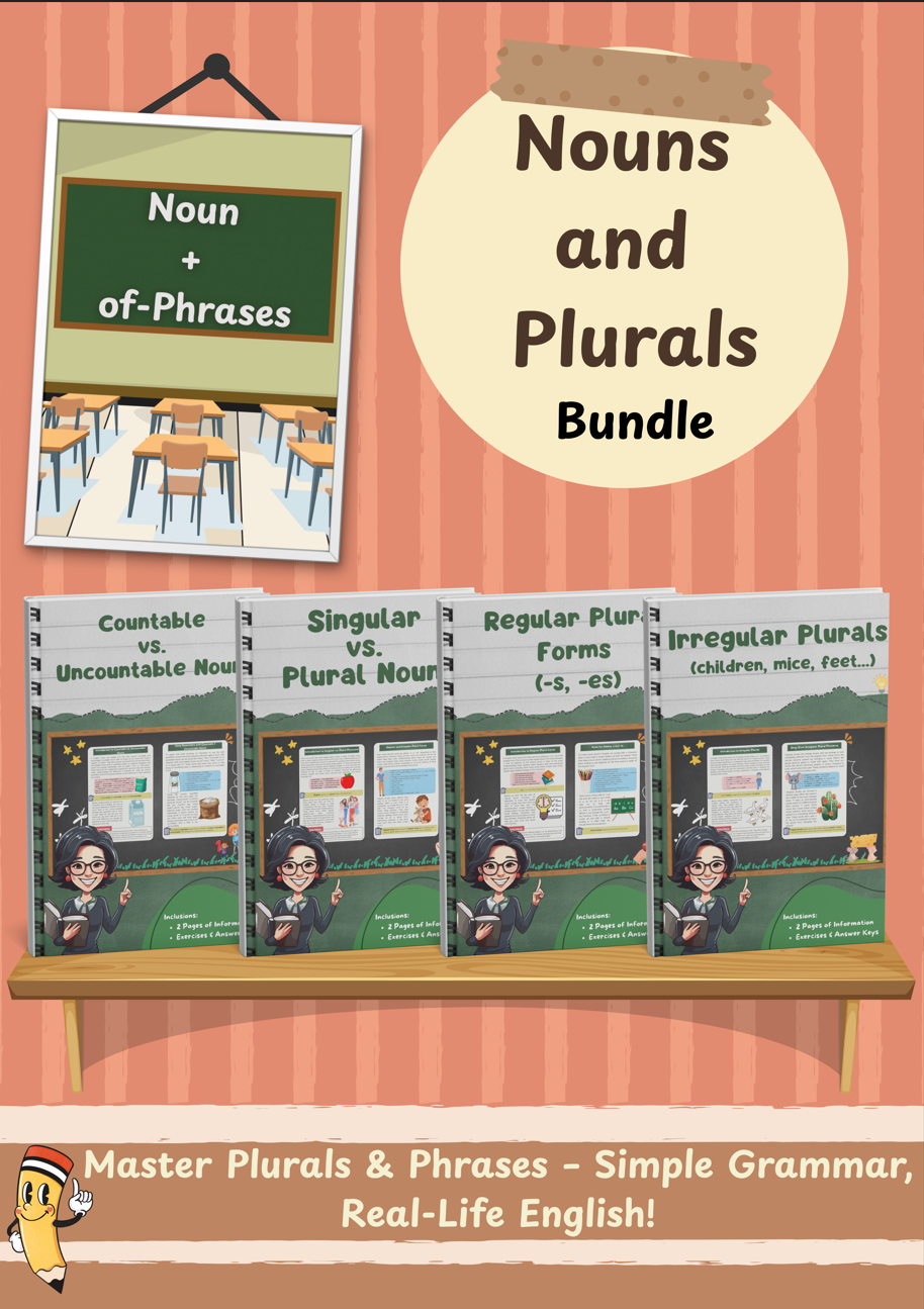 Plurals and Nouns Grammar Bundle