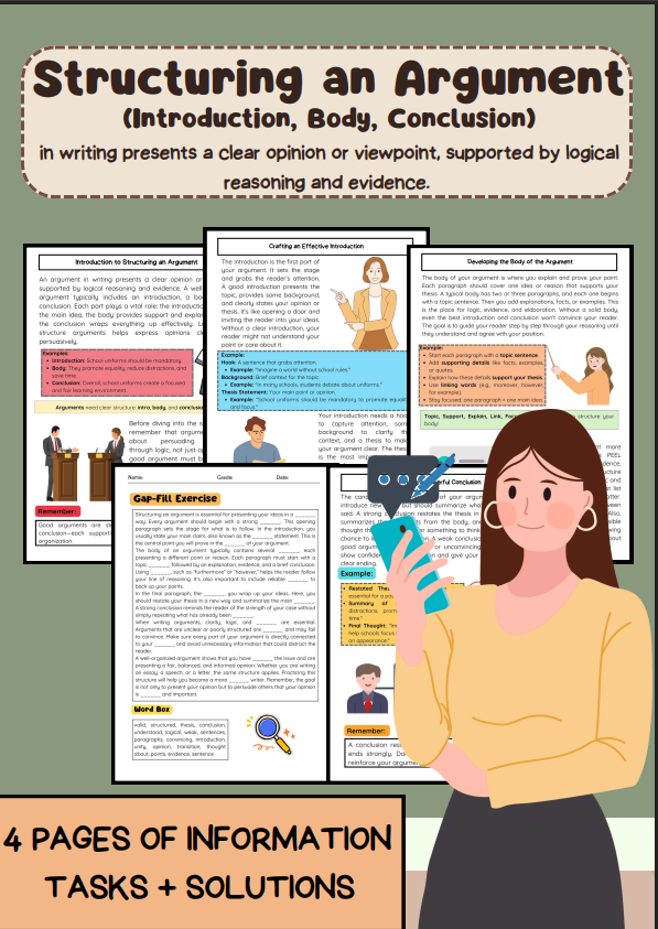 Structuring an Argument: Introduction – Body – Conclusion