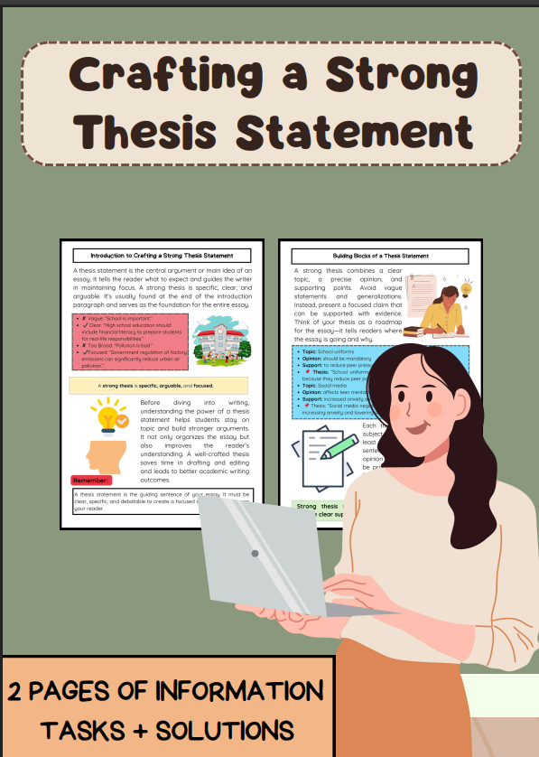 Crafting a Strong Thesis Statement: Essay Structure Guide
