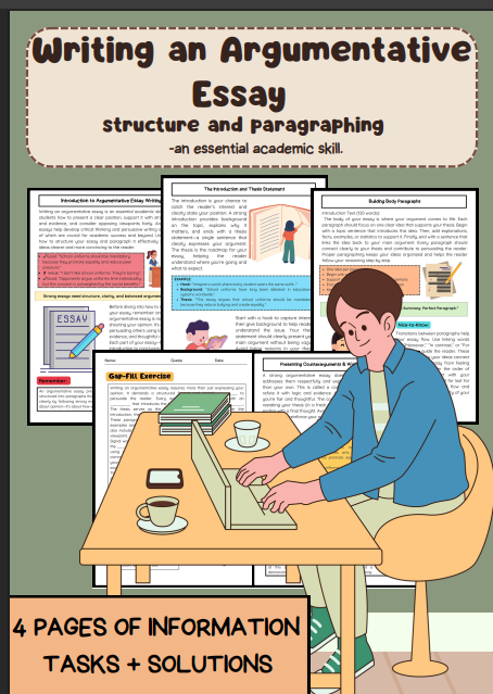 Argumentative Essay: Structure, Paragraphing, Thesis, Transitions