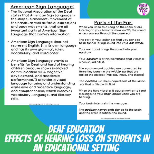 Deaf Education - A Guide to Support Students with Hearing Loss in ...