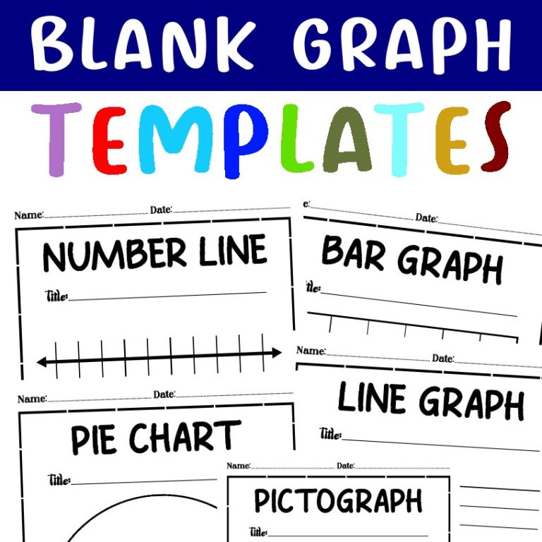 Blank Graph Templates: Bar Graph, Line Graph, Pictograph, Pie Chart ...