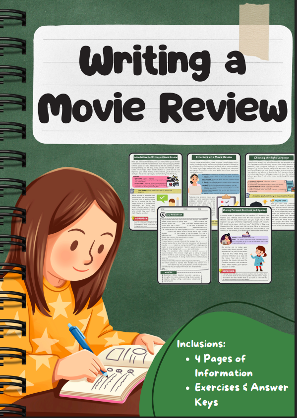 Writing a Movie Review: Structure – Language – Style