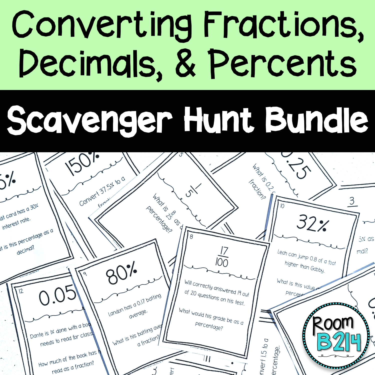 Percent Increase and Decrease Scavenger Hunt TEKS 7.4D | Made By Teachers