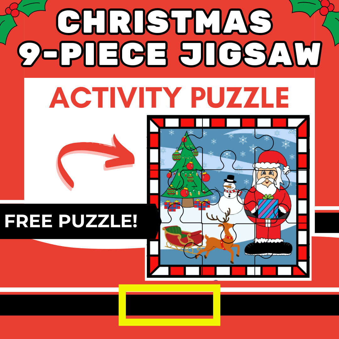 Free Christmas 9 piece Jigsaw Puzzle