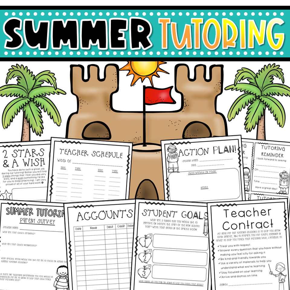 Summer Tutoring Binder Start-Up Kit Teacher Resources