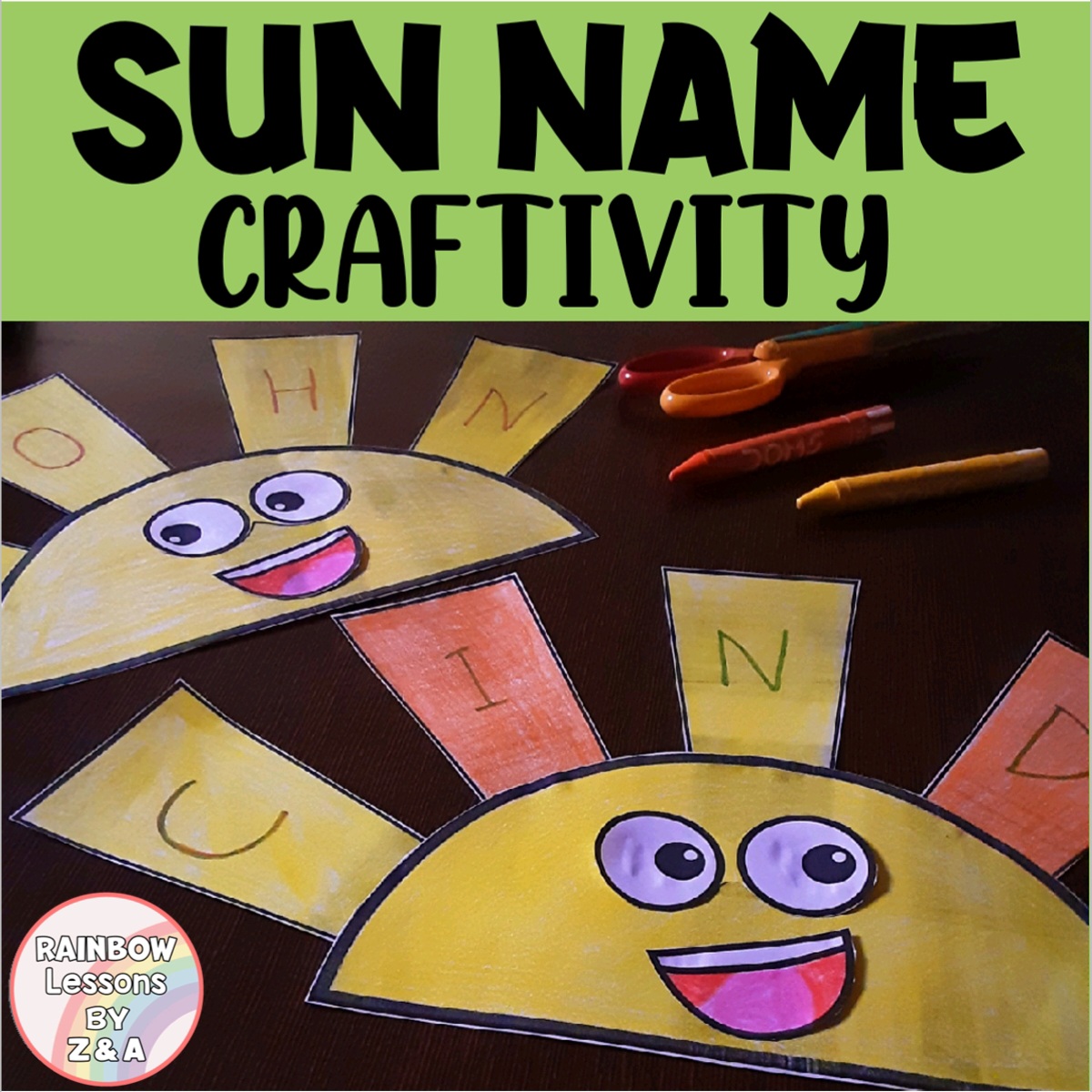 Summer Name Craft | Name Activity | Summer Craft Kindergarten | Sun Name Craft