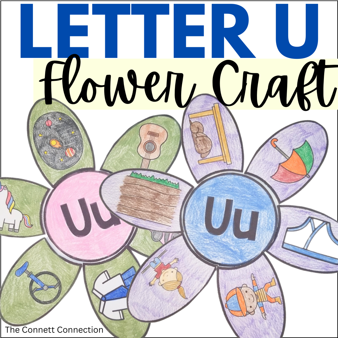 Letter U Flower Craft - A Letter Recognition Craft