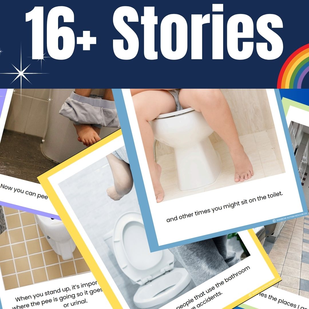 Autism Toilet Training Social Story Bundle 16 Potty Training Social ...