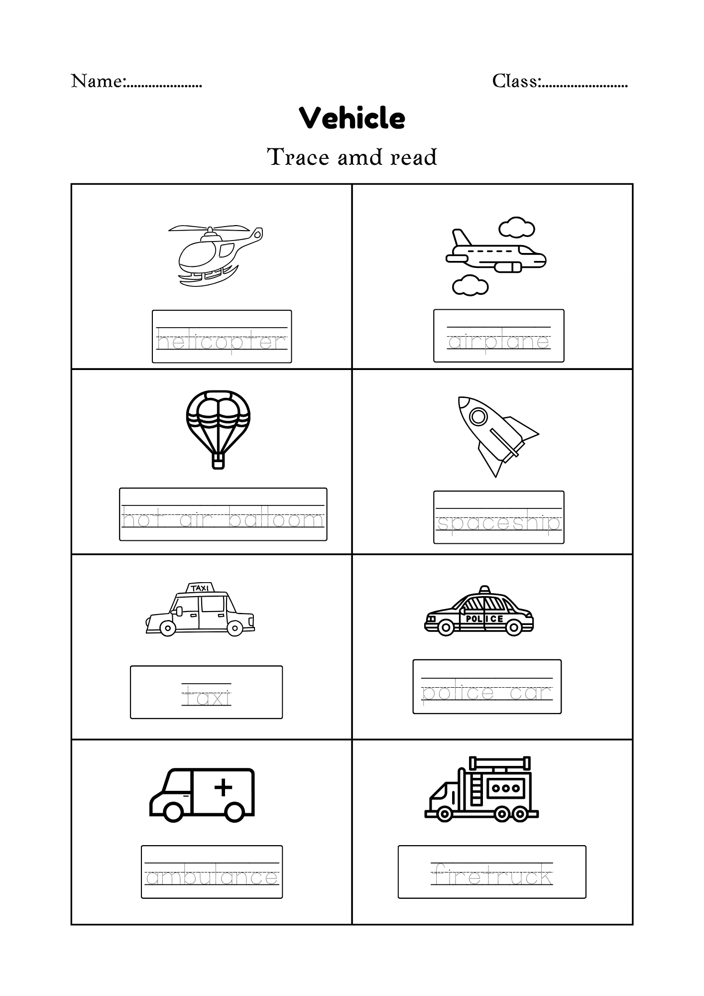 Vehicle | Made By Teachers