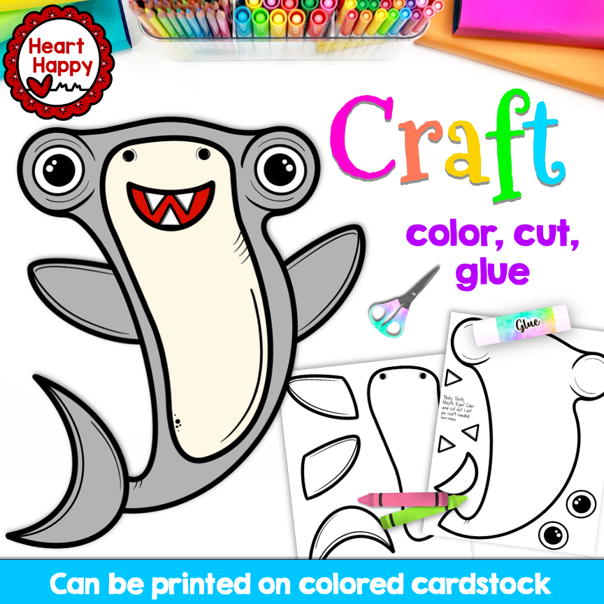 Hammerhead Shark Craft | Ocean Animals | Summer