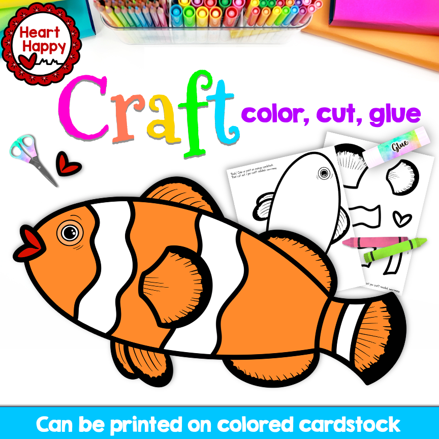 Clownfish Craft | Ocean Animals | Summer