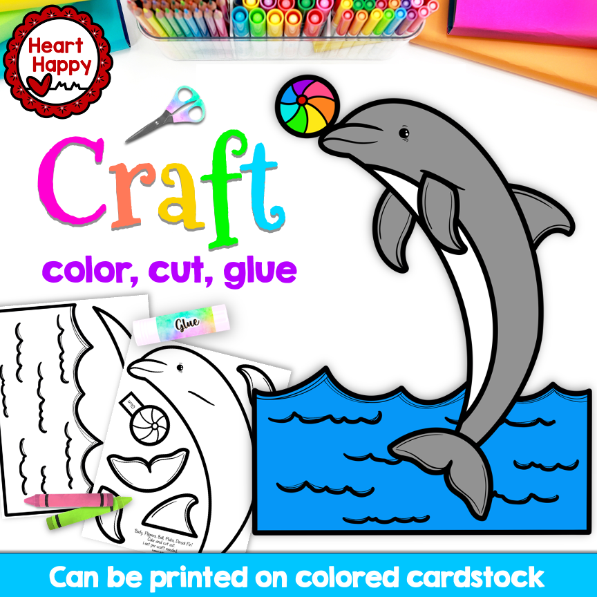 Dolphin Craft | Letter D | Ocean Animals | Summer