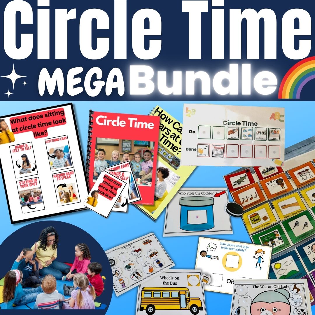 Circle Time Mega Bundle | Visual Supports, Social Stories, Token Boards & Songs