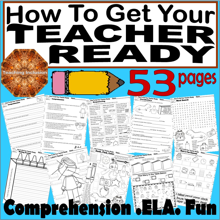 How To Get Your Teacher Ready Back to School Read Aloud Book Companion ...