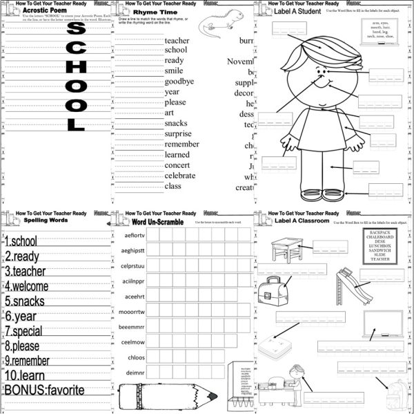 How To Get Your Teacher Ready Back to School Read Aloud Book Companion ...