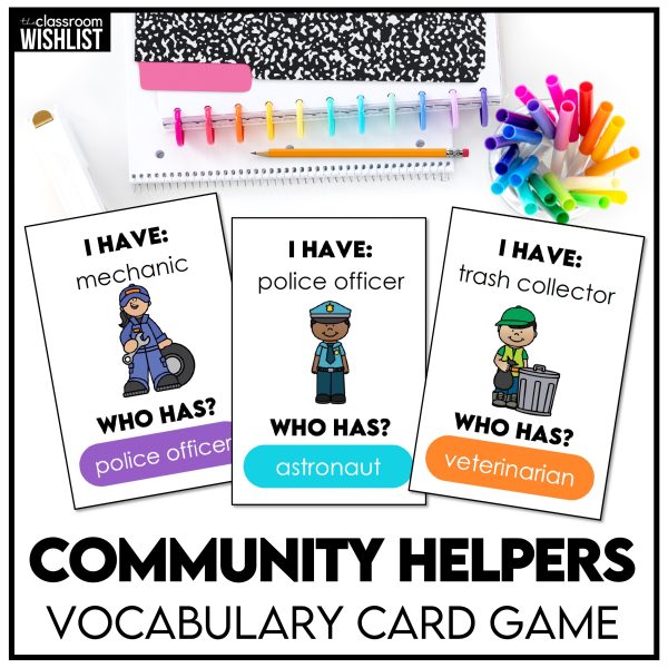 Community Helpers "I Have, Who Has?" Card Game | Jobs, Careers ...