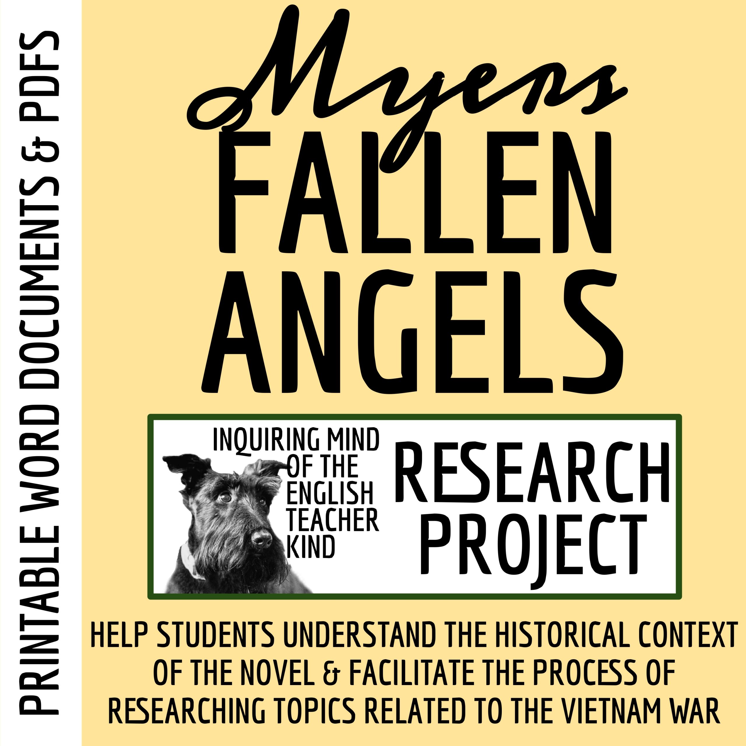 Fallen Angels by Walter Dean Myers and the Vietnam War - Research Project