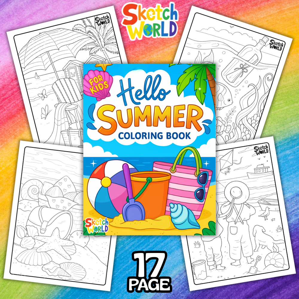 Summer Coloring Pages for Kids | Fun Summer Activities