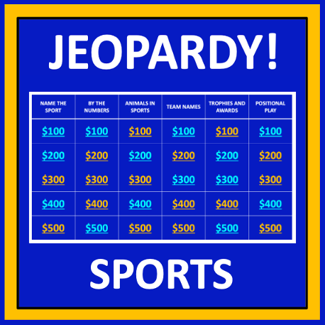 Sports Jeopardy - an interactive game