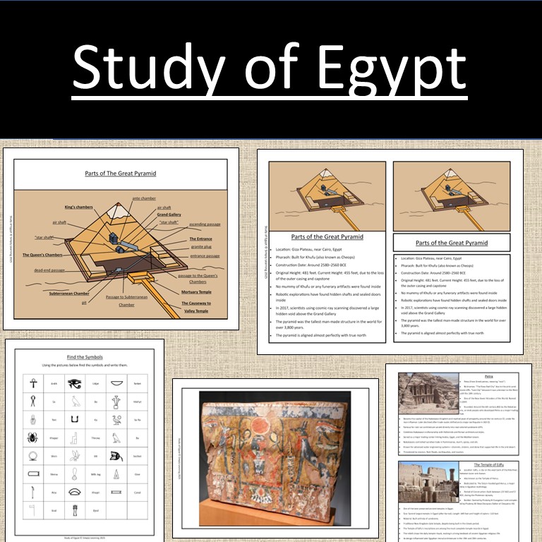 Ancient Egypt Study for Elementary | 42-Page