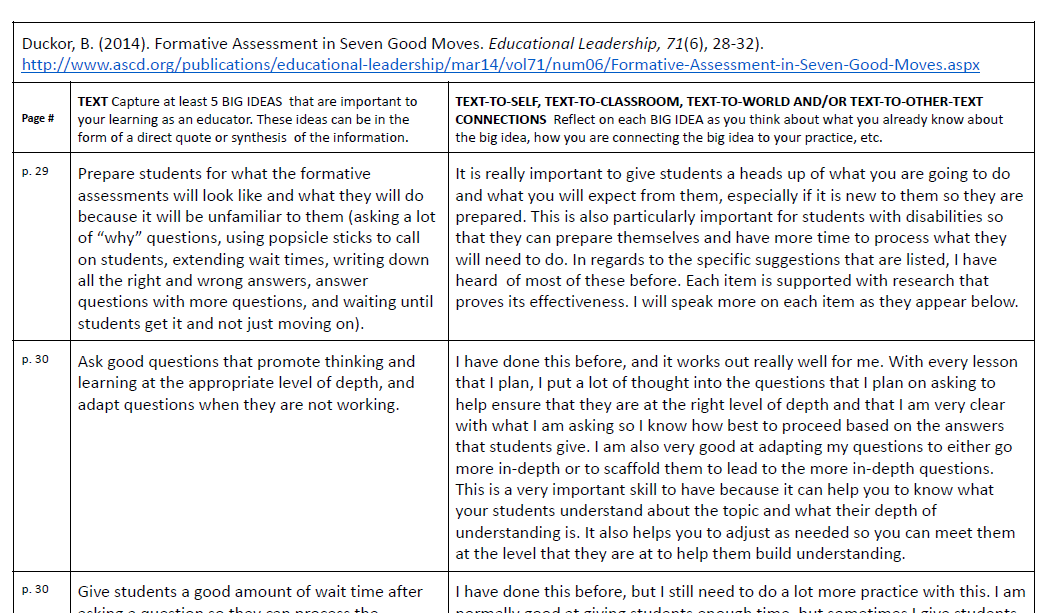 Designs for Learning Double Entry Journal
