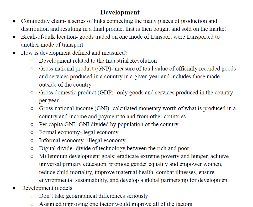 Development Notes