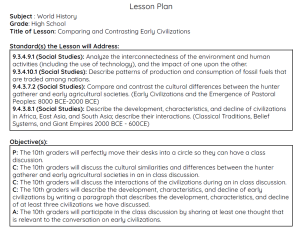 Early Civilizations Socratic Seminar Lesson Plan