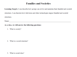 Families and Societies Worksheet