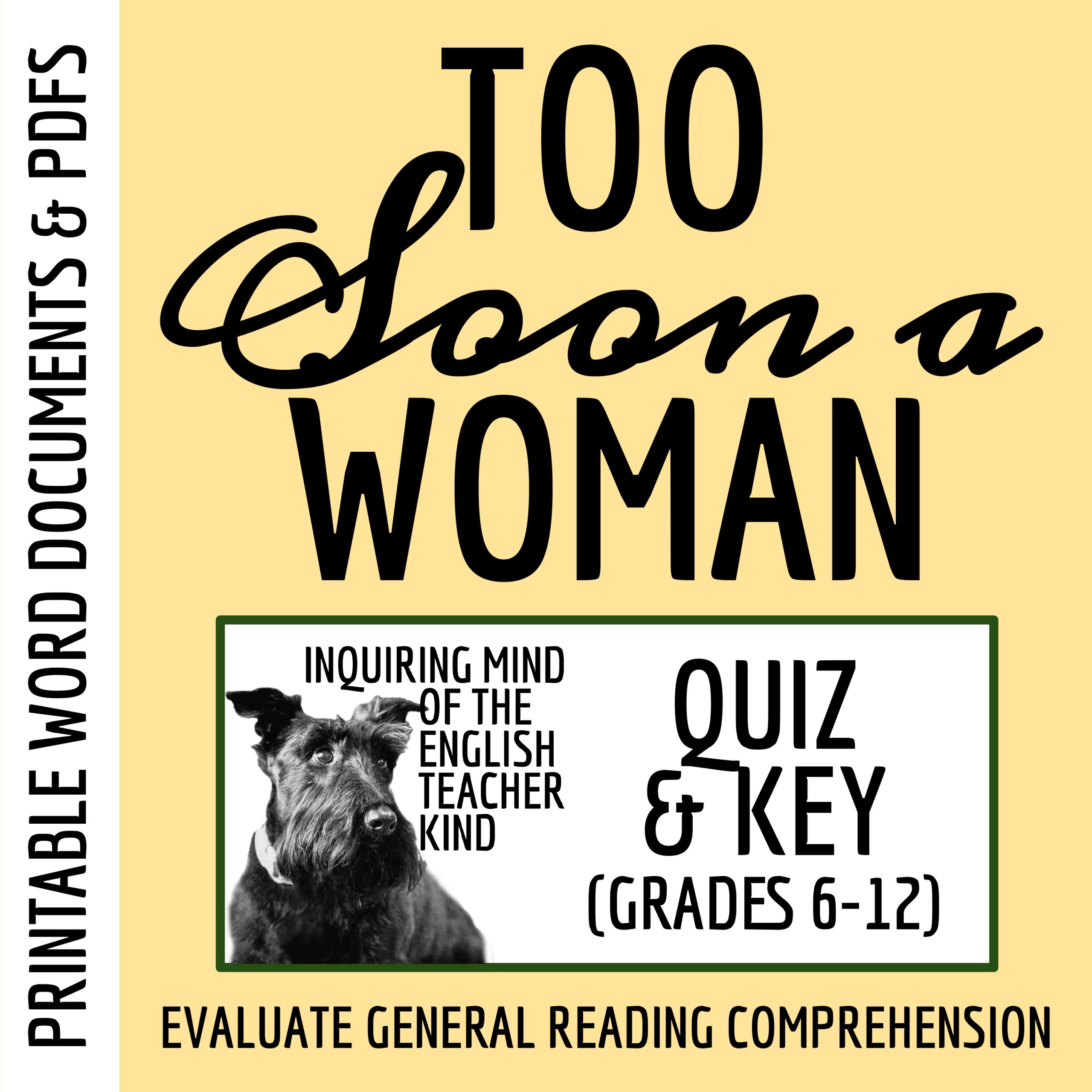 "Too Soon a Woman" by Dorothy Johnson Quiz and Answer Key