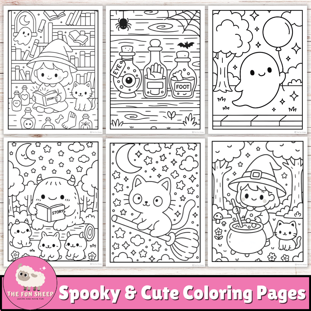Spooky & Cute Coloring Pages | Sweet & Spooky Activities for Classroom or Home
