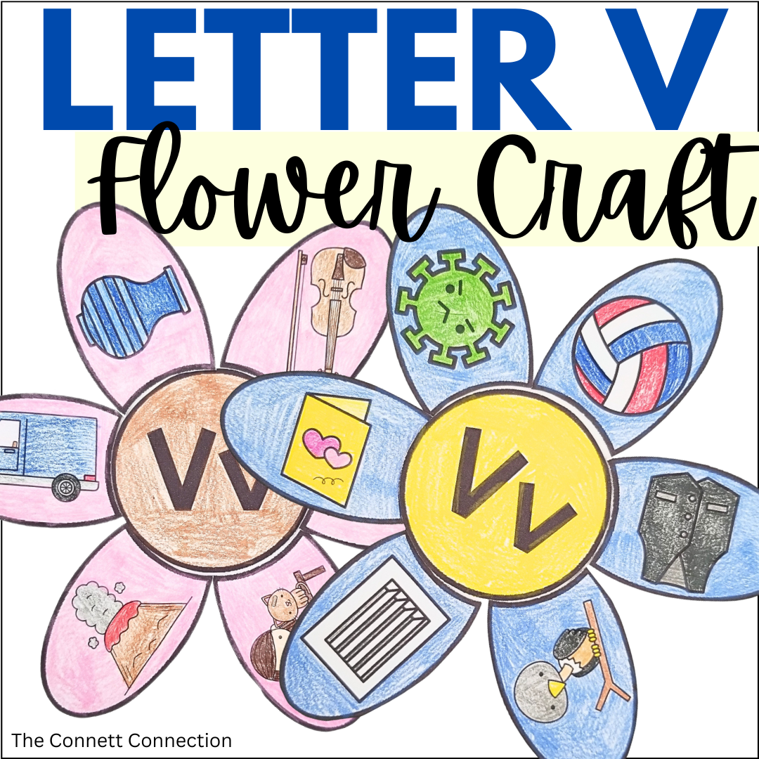 Letter V Flower Craft - A Letter Recognition Craft