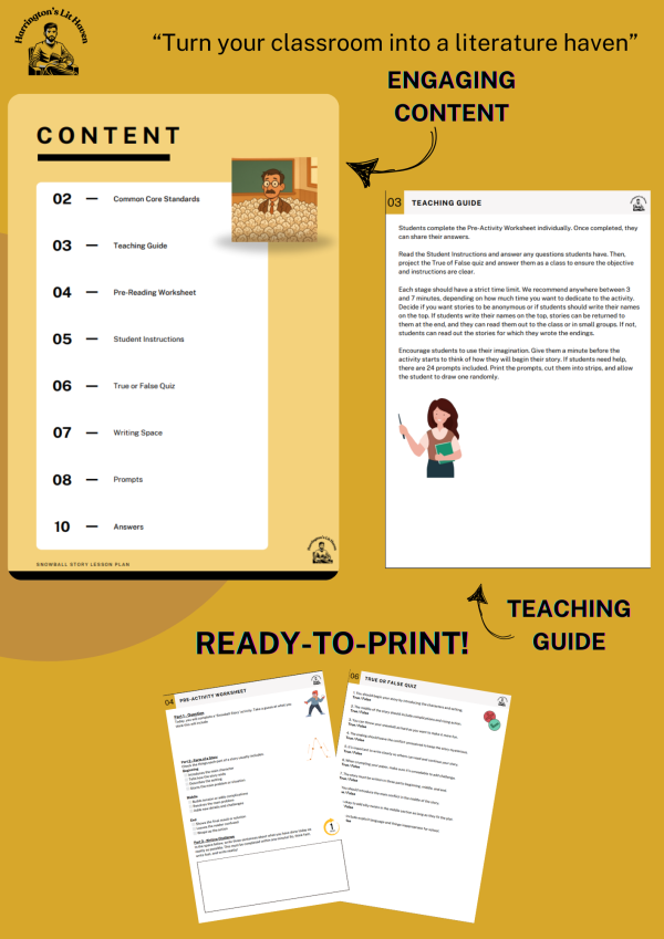 Snowball Story - Engaging Creative Writing Lesson Plan - ELA | Made By ...
