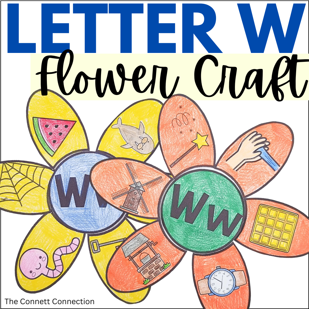 Letter W Flower Craft - A Letter Recognition Craft