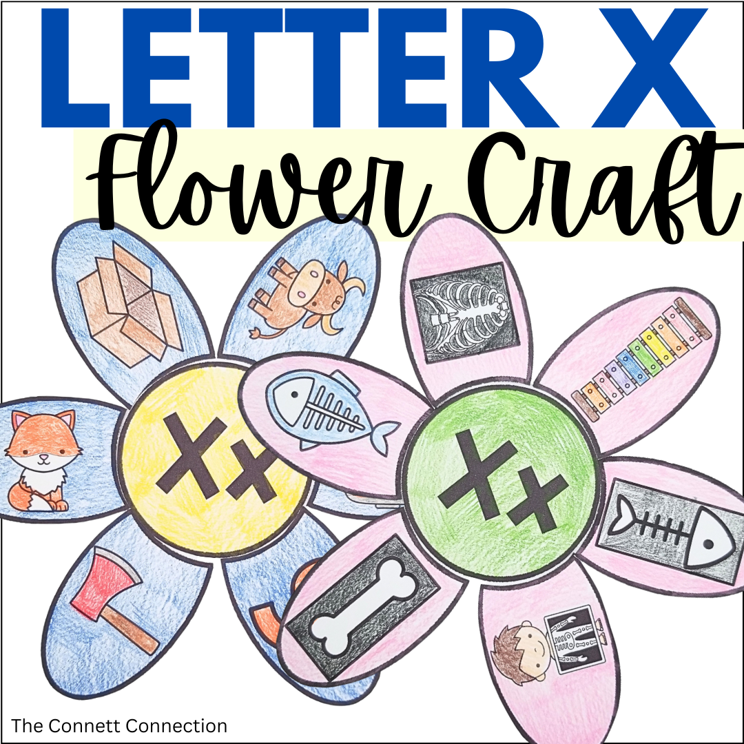 Letter X Flower Craft - A Letter Recognition Craft