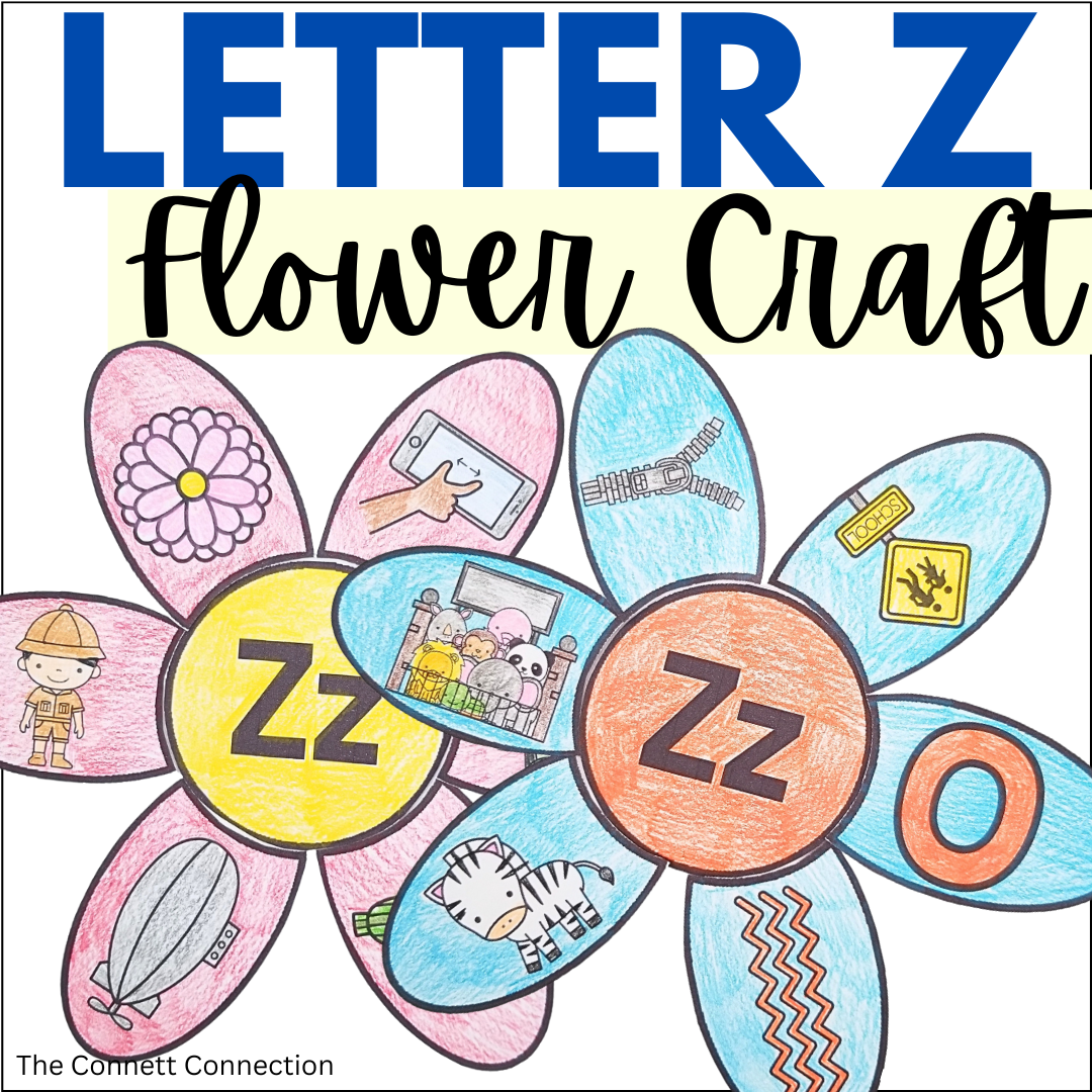Letter Z Flower Craft - A Letter Recognition Craft